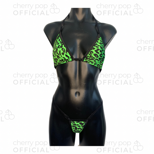 Green leopard Bikini
